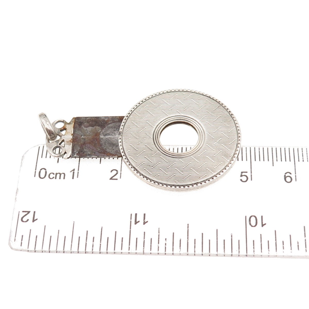 925 Sterling Silver Antique Art Deco Cigarette Cutter Chatelaine Fob