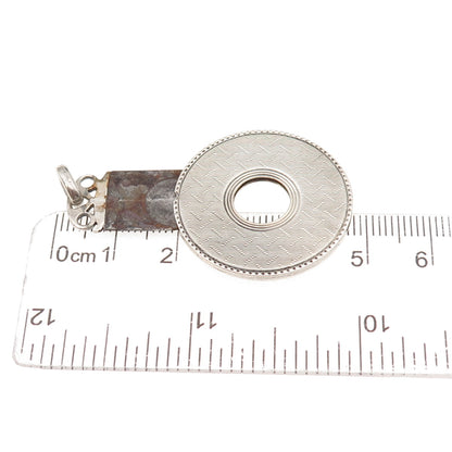 925 Sterling Silver Antique Art Deco Cigarette Cutter Chatelaine Fob