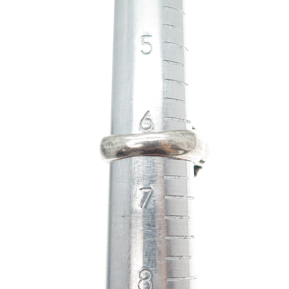 JGD JANICE GIRARDI 925 Sterling Silver Vintage Ocean Blue C Z Ring Size 6.5