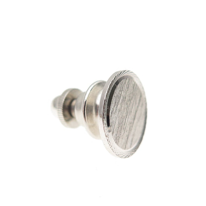 925 Sterling Silver Vintage Brushed Tie Tack / Lapel Pin