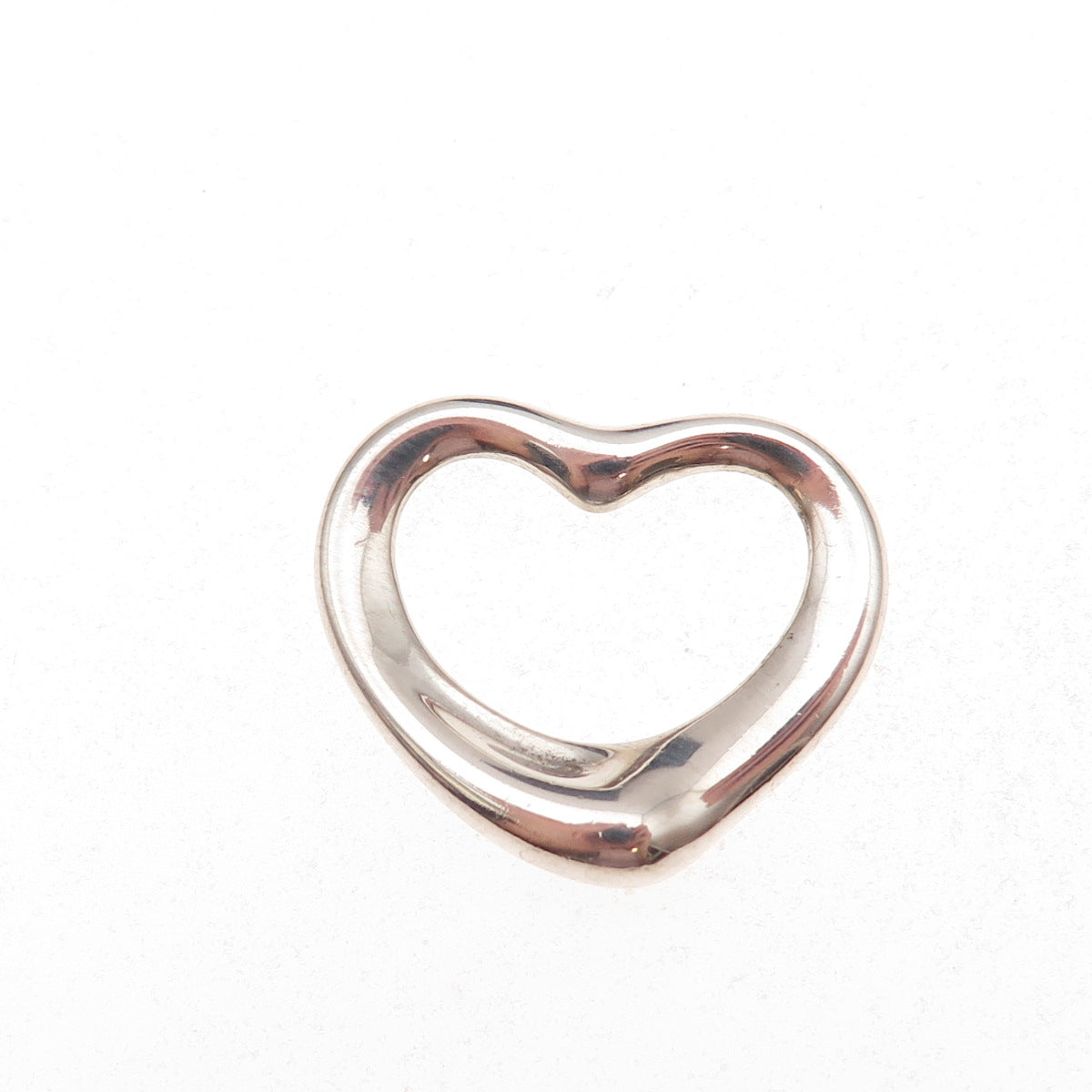 Tiffany & Co. Elsa Peretti 925 Sterling Silver Vintage 20mm Open Heart Pendant