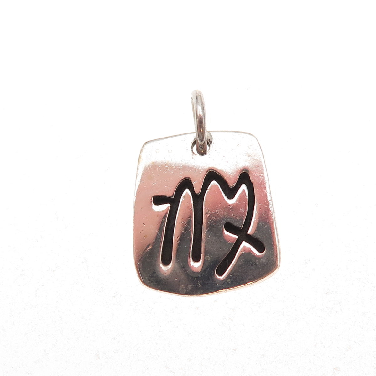 Anne Harvey 925 Sterling Silver Vintage Mexico Virgo Zodiac Sign Charm Pendant