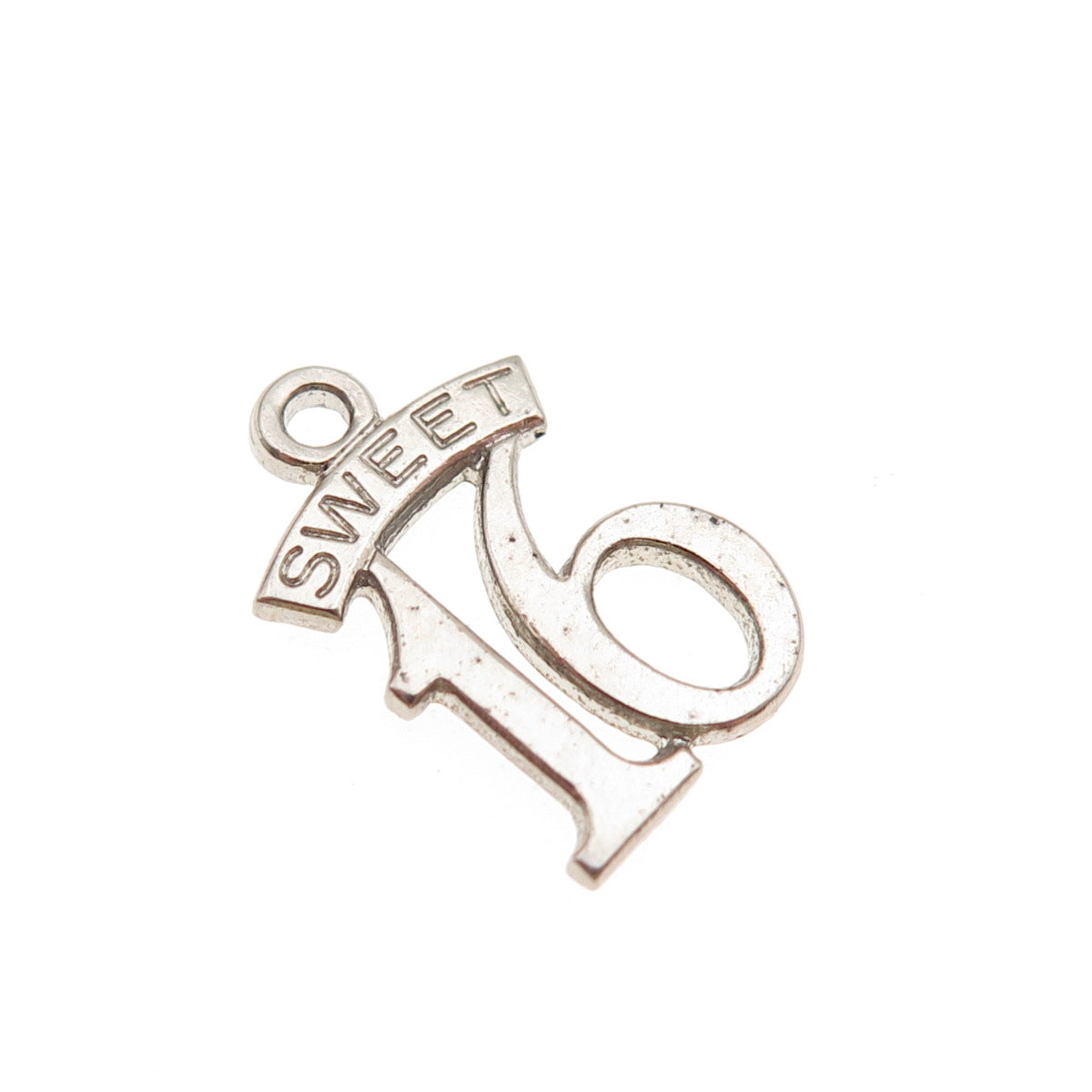 Paye & Baker 925 Sterling Silver Vintage Sweet 16 Mini Charm Pendant