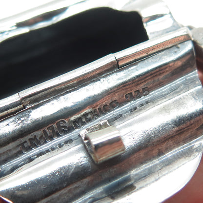 925 Sterling Silver Vintage Mexico Ladies Purse Pill Box Centerpiece Pendant