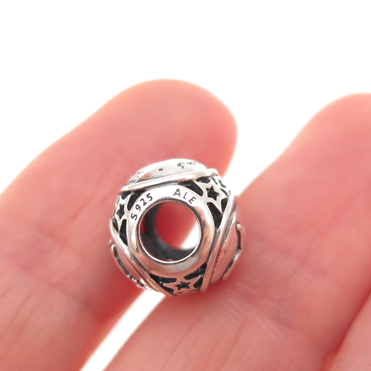 Pandora 925 Sterling Silver Taurus Zodiac Sign Slide Bead Charm