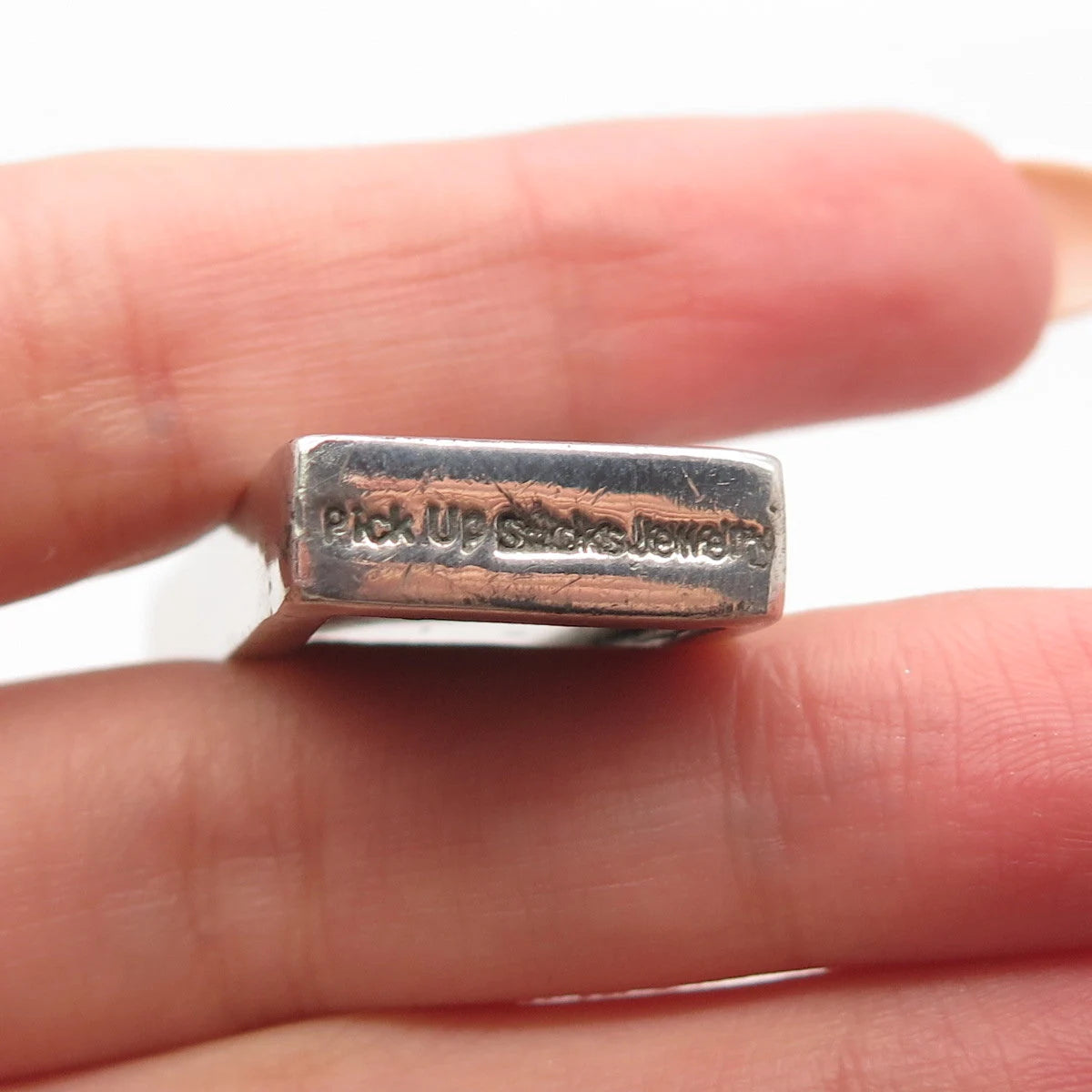 925 Sterling Silver Vintage Pick Up Sticks Jewelry "Paris" Eiffel Tower Pendant