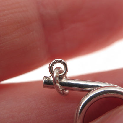 925 Sterling Silver Vintage Musical Horn Charm Pendant