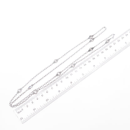 925 Sterling Silver Open Heart By The Yard Twisted Chain Necklace 36"