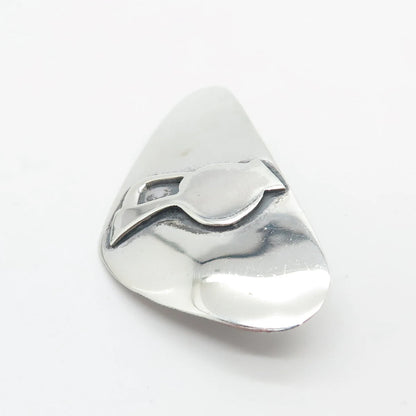 925 Sterling Silver Vintage Jug Pin Brooch