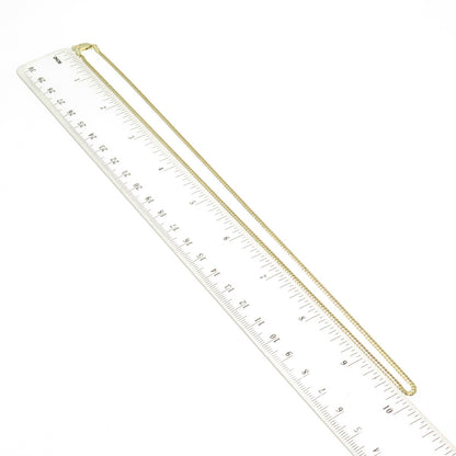 P. LUX 925 Sterling Silver Gold Pated Italy Cuban Chain Necklace 20"