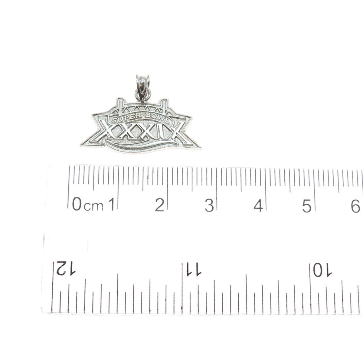 MICHAEL ANTHONY 925 Sterling Silver Vintage 1998 Super Bowl XXXIX Charm Pendant