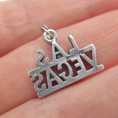 MAISELS INDIAN TRADING 925 Sterling Silver Vintage Las Vegas Oxidized Pendant