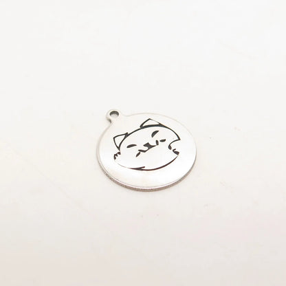 925 Sterling Silver USA Two In Town Waving Shiba Inu Dog Charm Pendant
