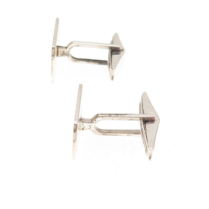 Simmons 925 Sterling Silver 14K Rose Gold Vintage Signet Cufflinks