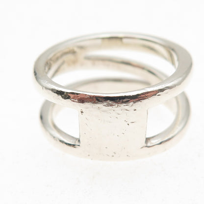 Tiffany & Co. 925 Sterling Silver Vintage Zig Zag Band Ring Size 8.75