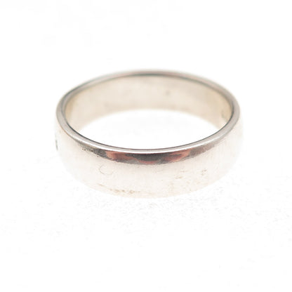 925 Sterling Silver Vintage Peace Oxidized Band Ring Size 6