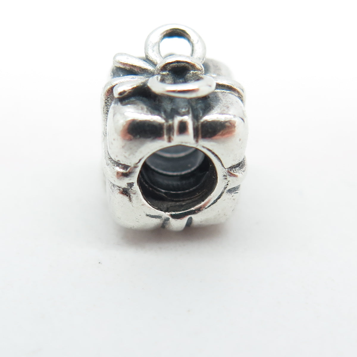 PANDORA 925 Sterling Silver Present with Bow Bead Charm