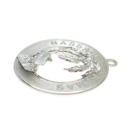 925 Sterling Silver Vintage Nassau Bahamas Palm Tree Charm Pendant