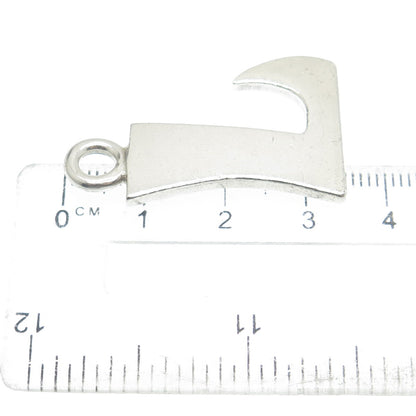 800 Silver Vintage Egypt Letter "L" Initial Pendant