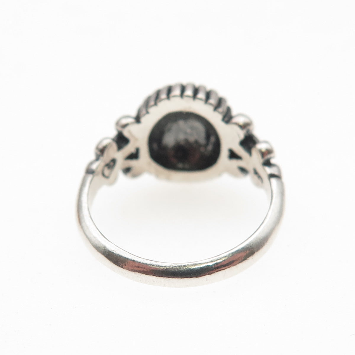 Brighton 925 Sterling Silver Vintage Modernist Oxidized Ring Size 4.75