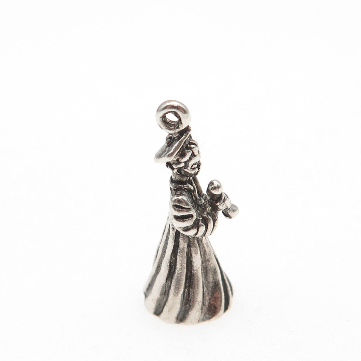 Sunwest 925 Sterling Silver Vintage Graduation Oxidized 3D Charm Pendant