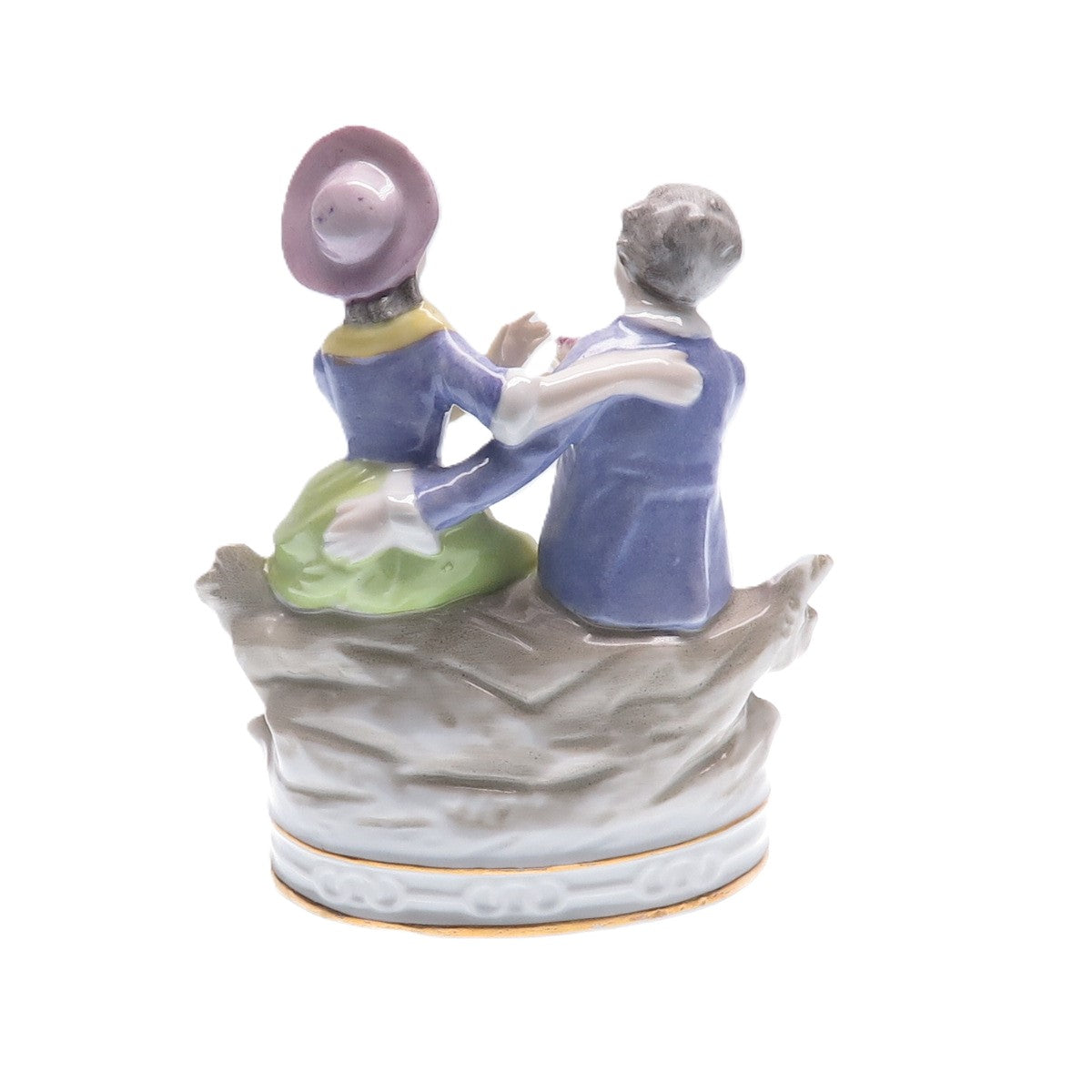 SITZENDORF Antique 1859-1891 Hand-Painted Porcelain Collectable Couple Figurine