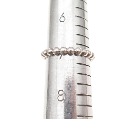 Mejuri 925 Sterling Silver Bubble Band Ring Size 7