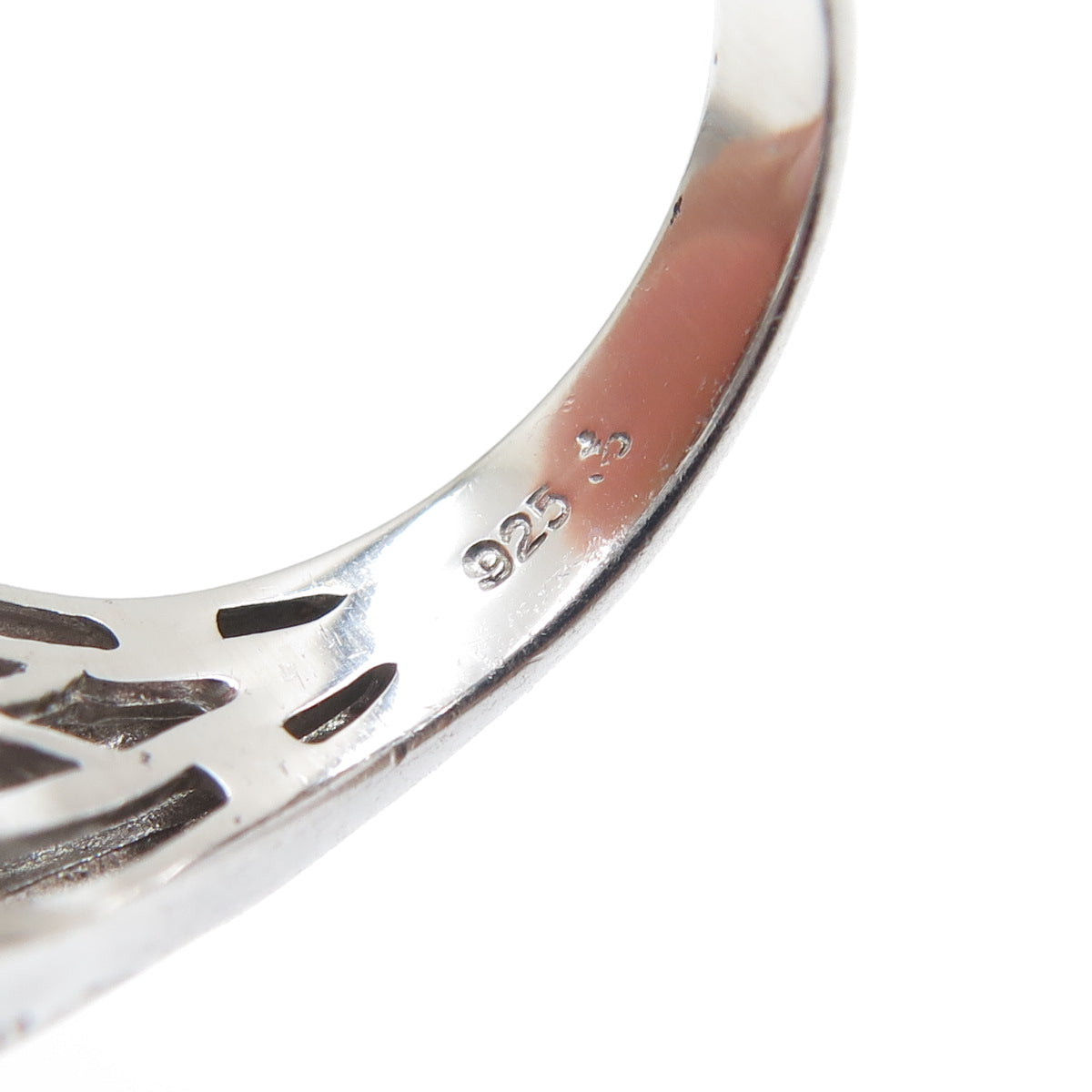 925 Sterling Silver Real Opal Amethyst & White Topaz Floral Ring Size 6.25