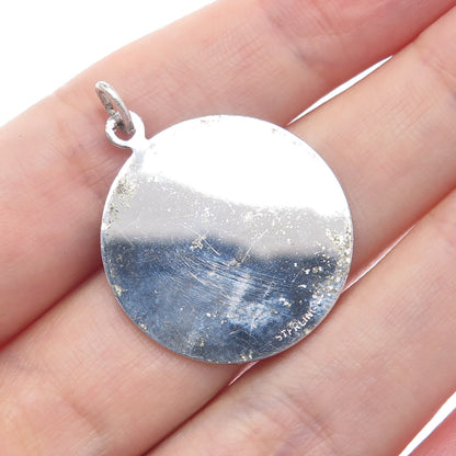 GRIFFITH & SONS CO 925 Sterling Silver Vintage Boy's Face Profile Charm Pendant
