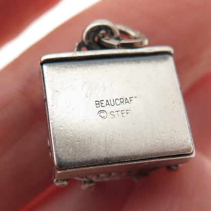 BEAU CRAFT 925 Sterling Antique Art Deco Organ Music Instrument 3D Mini Pendant
