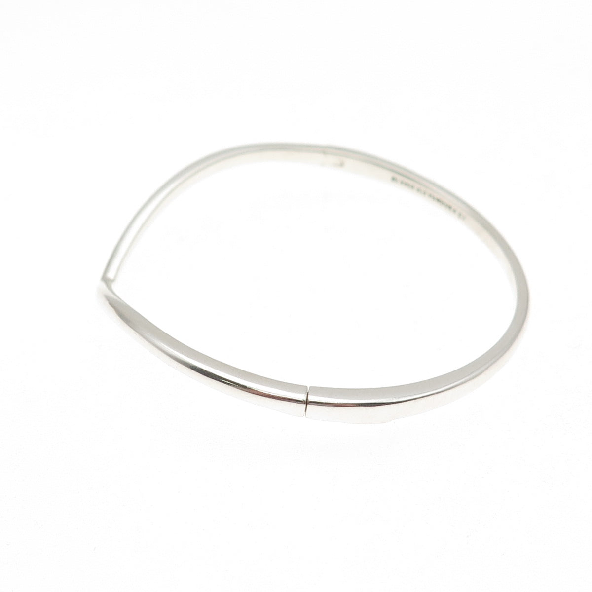 Pandora 925 Sterling Silver Wishbone Bangle Bracelet 6.75"