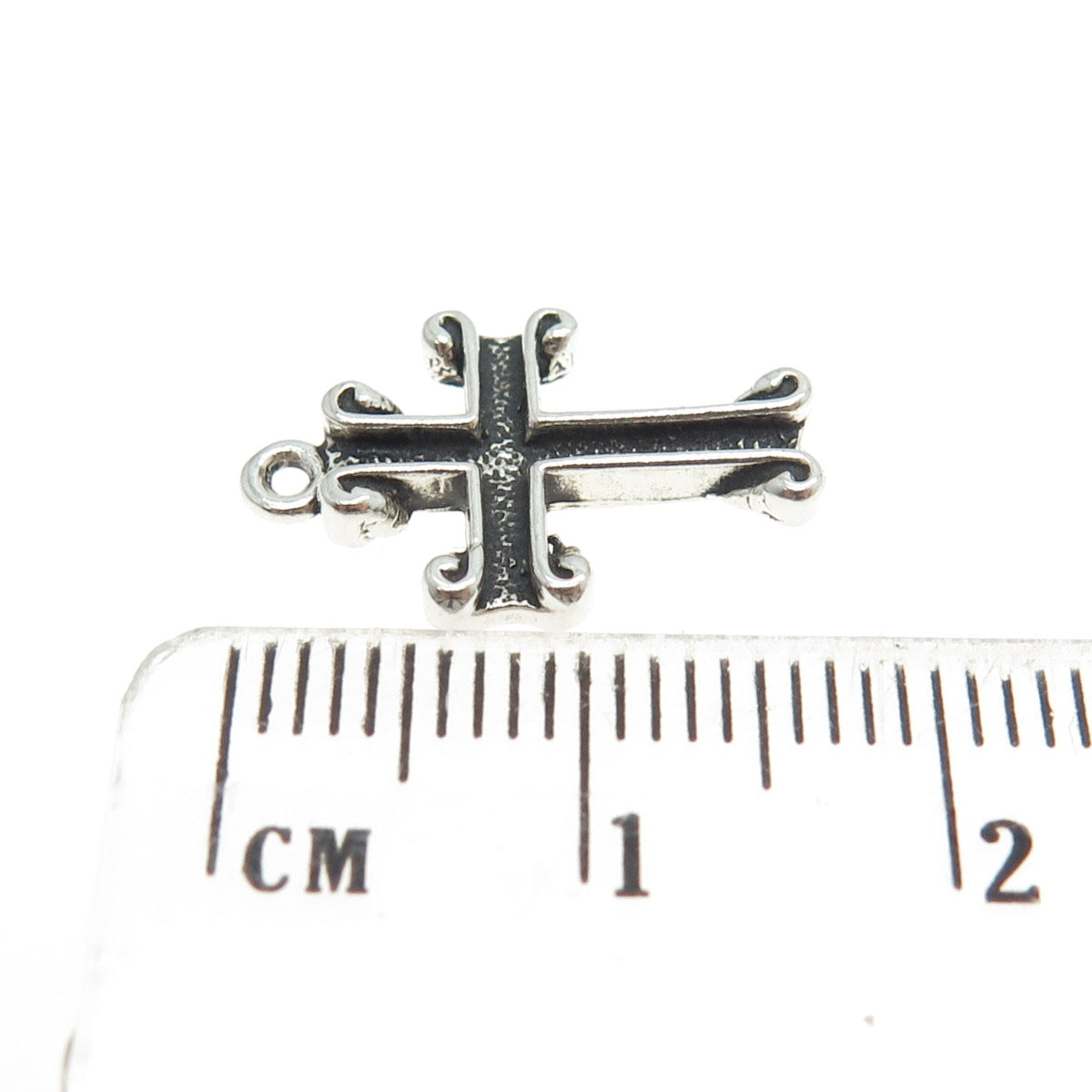 SUN WEST 925 Sterling Silver Vintage Cross Pendant