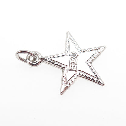 925 Sterling Silver Vintage Beta Epsilon Phi Sorority Convection Mini Pendant