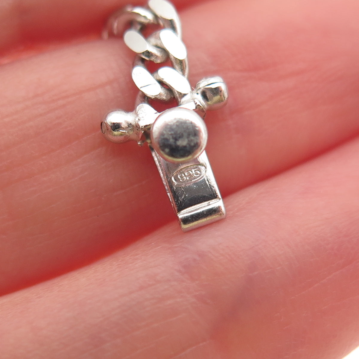 925 Sterling Silver Cuban Chain Necklace 22"