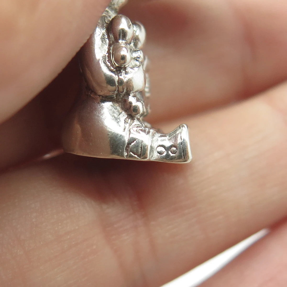 925 Sterling Silver Vintage Southwestern Mother & Kids Kachina Doll Pendant