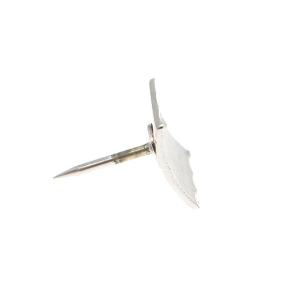 JML Diplomat 925 Sterling Silver Vintage Wavy Square Lapel Pin