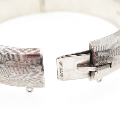 Hayward 925 Sterling Silver Vintage Brushed Bangle Bracelet 7"