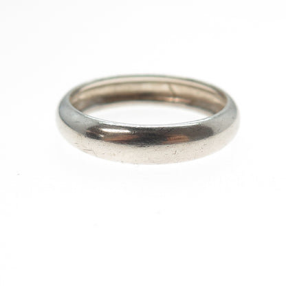 ROSS SIMONS 925 Sterling Silver Vintage Classic Wedding Band Ring Size 12
