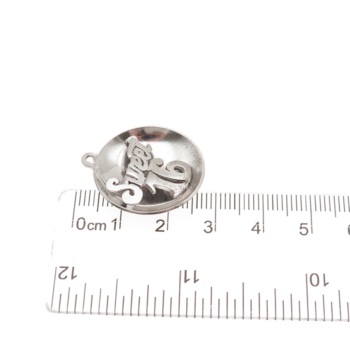 925 Sterling Silver Vintage Sweet 16 Charm Pendant