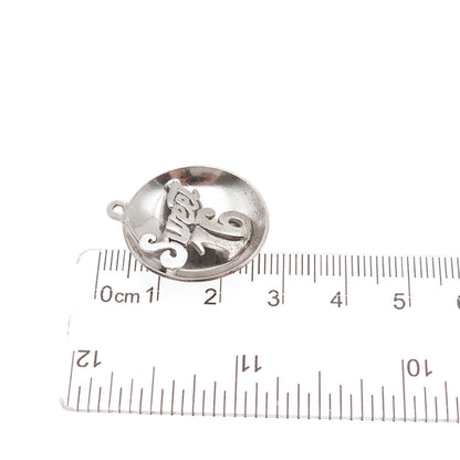 925 Sterling Silver Vintage Sweet 16 Charm Pendant