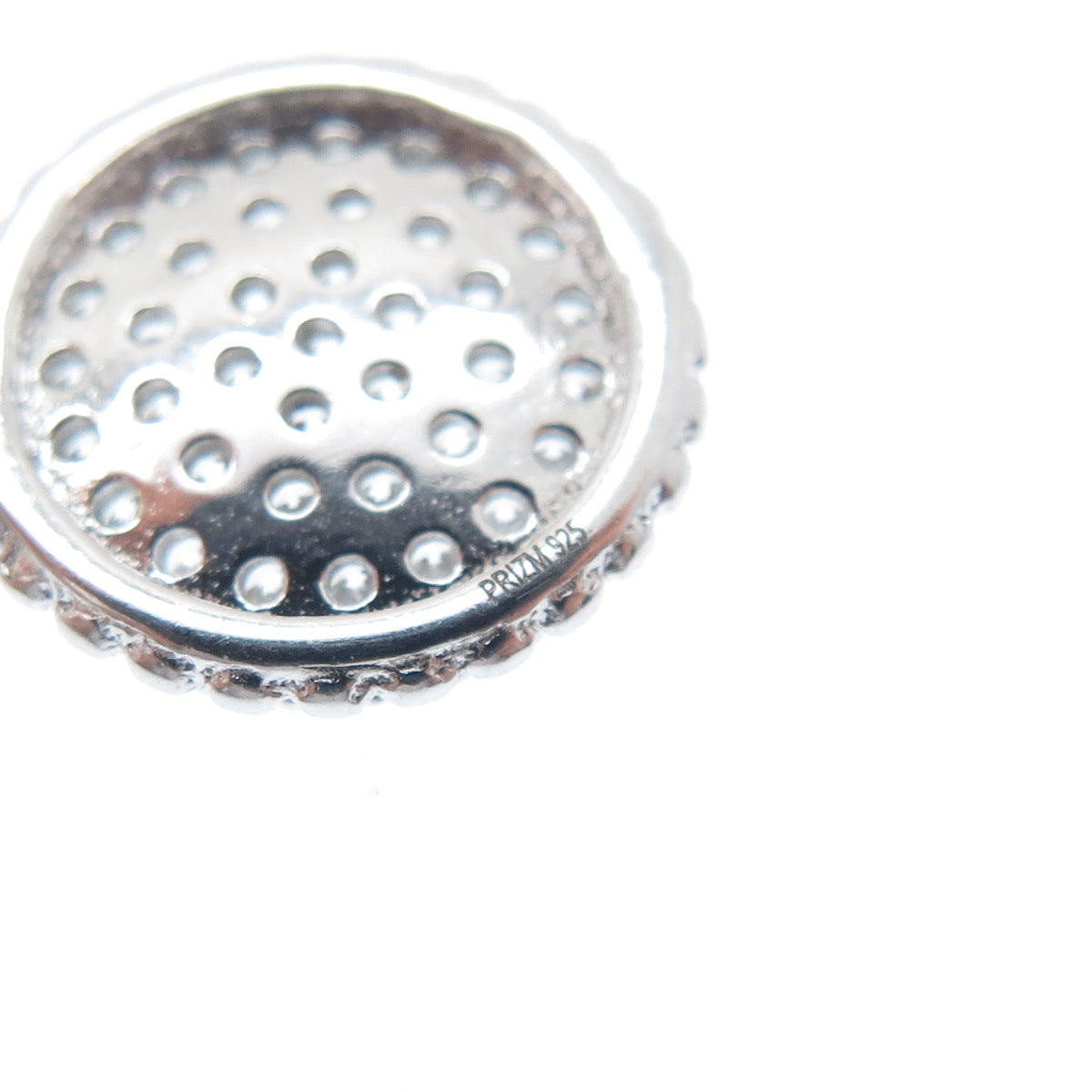 PRIZM 925 Sterling Silver Round-Cut C Z Dangle Earrings