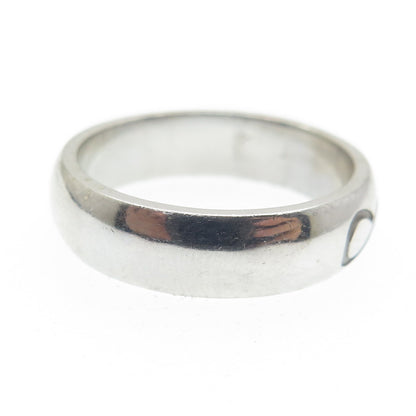 925 Sterling Silver Infinity Engraved Band Ring Size 8.75