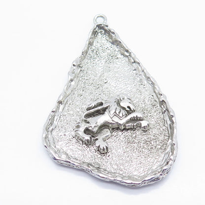 925 Sterling Silver Vintage Lion / Leo Zodiac Sign Pendant