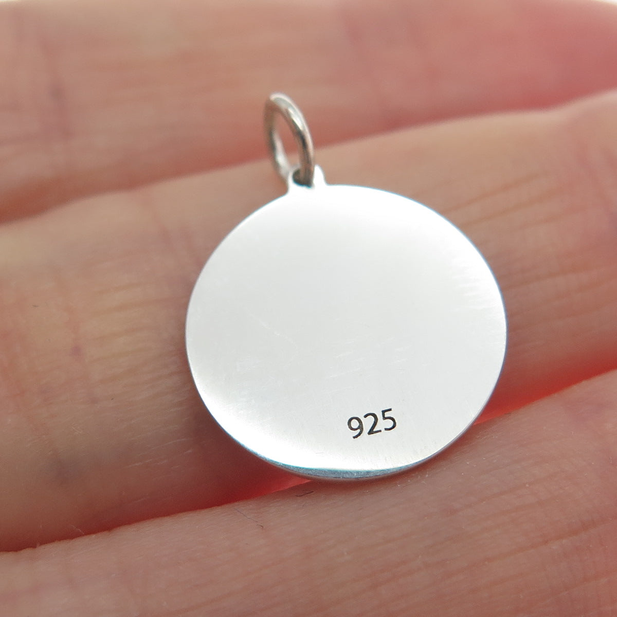 925 Sterling Silver Purple Enamel Cat Couple Heart Minimalist Charm Pendant