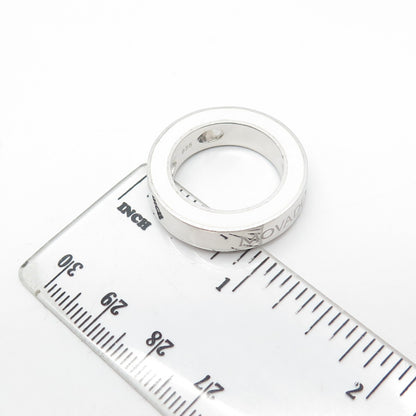 MOVADO 925 Sterling Silver Vintage Enamel Centerpiece Bearing Pendant