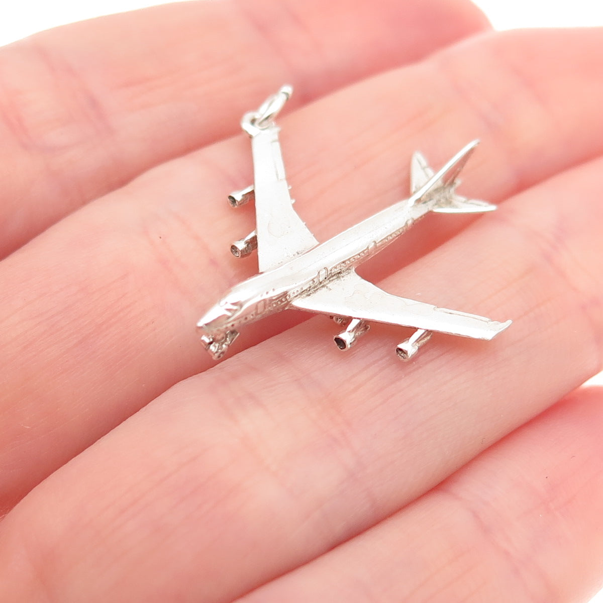 Payton Pepper & Sons Sterling Silver Vintage 1974 Birmingham Airplane Pendant