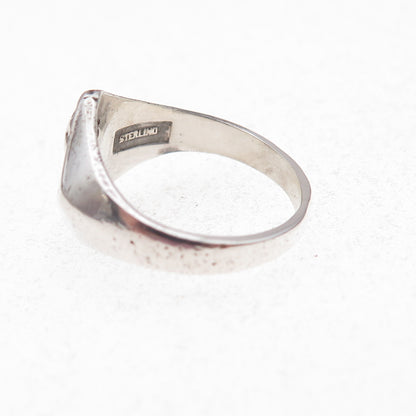 925 Sterling Silver Antique Art Deco Boy Scouts of America Ring Size 6