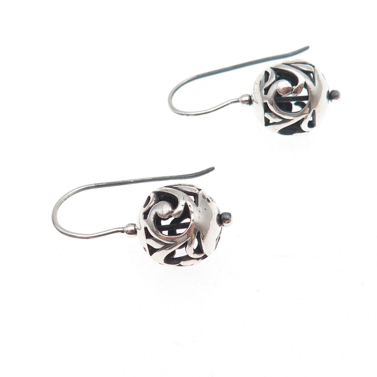 Silpada 925 Sterling Silver Vintage Simple Delight Ball Earrings