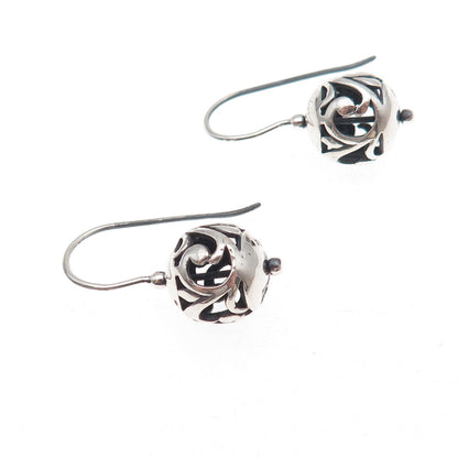 Silpada 925 Sterling Silver Vintage Simple Delight Ball Earrings