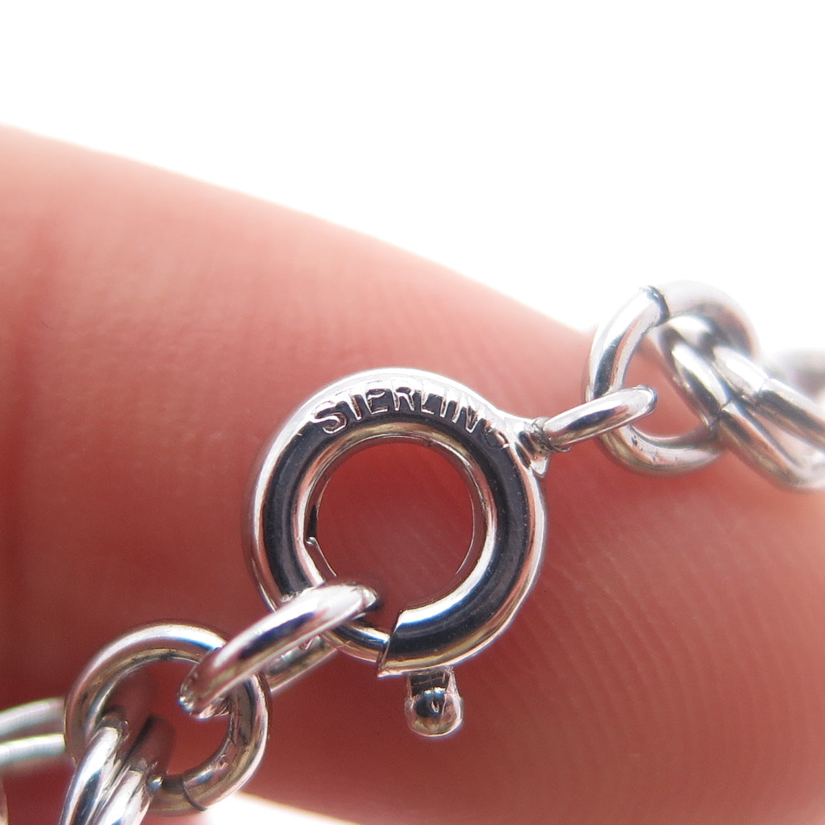 ESPO JOSEPH ESPOSITO Sterling Silver Vintage Rhinestone Filigree Necklace 16"